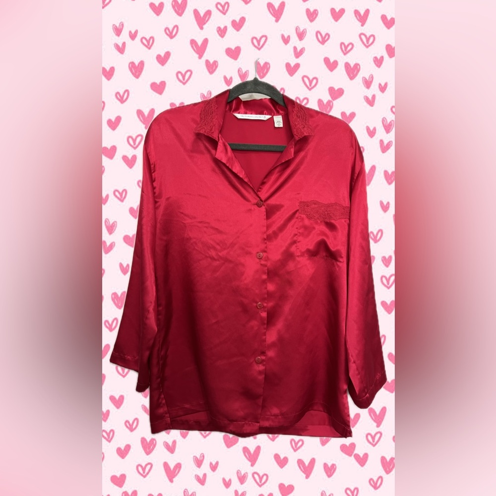 Vintage Victoria’s Secret pajama lounge satin top